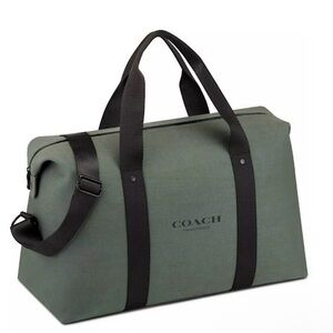 Coach men's fragrance army green weekender duffel bag new with tags NWT